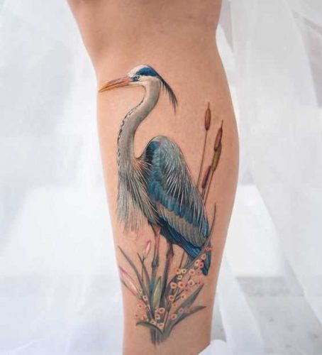 21 Heron Tattoo Ideas