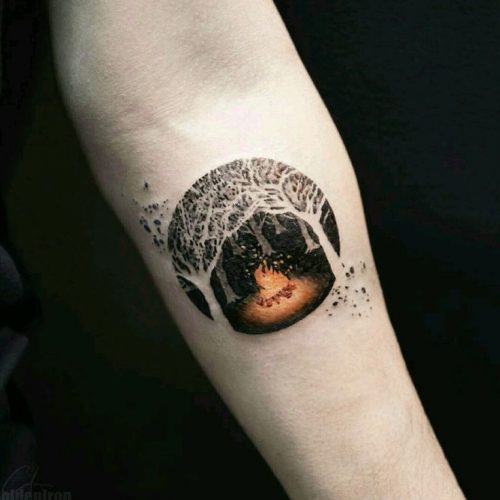 Discover the Great Outdoors on Your Skin: 20 Inspiring Camping Tattoo Designs for Nature Lovers in