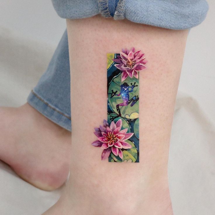 30 Creative Water Lily Tattoos for : Tattoos with Special Meanings