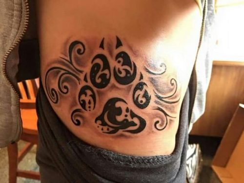 17 Cat Paw Print Tattoo Ideas