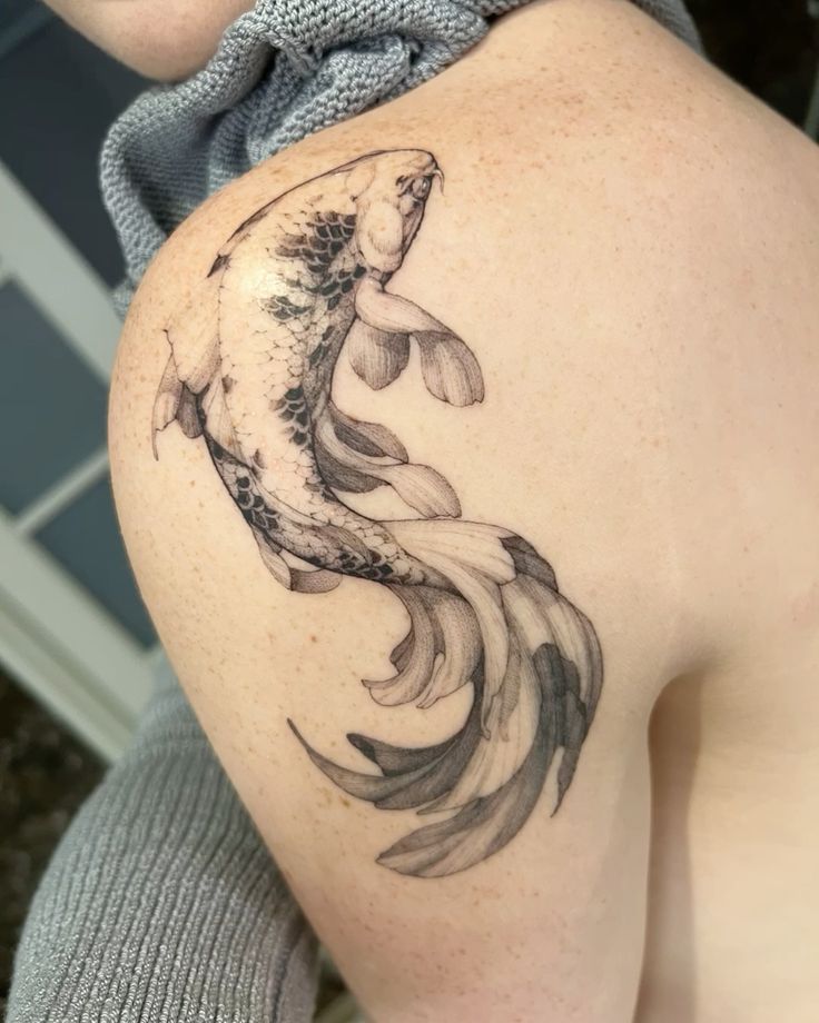 Explore 28 Unique Koi Fish Tattoo Ideas for : Minimalist, Japanese Style, Yin Yang, Fine Line