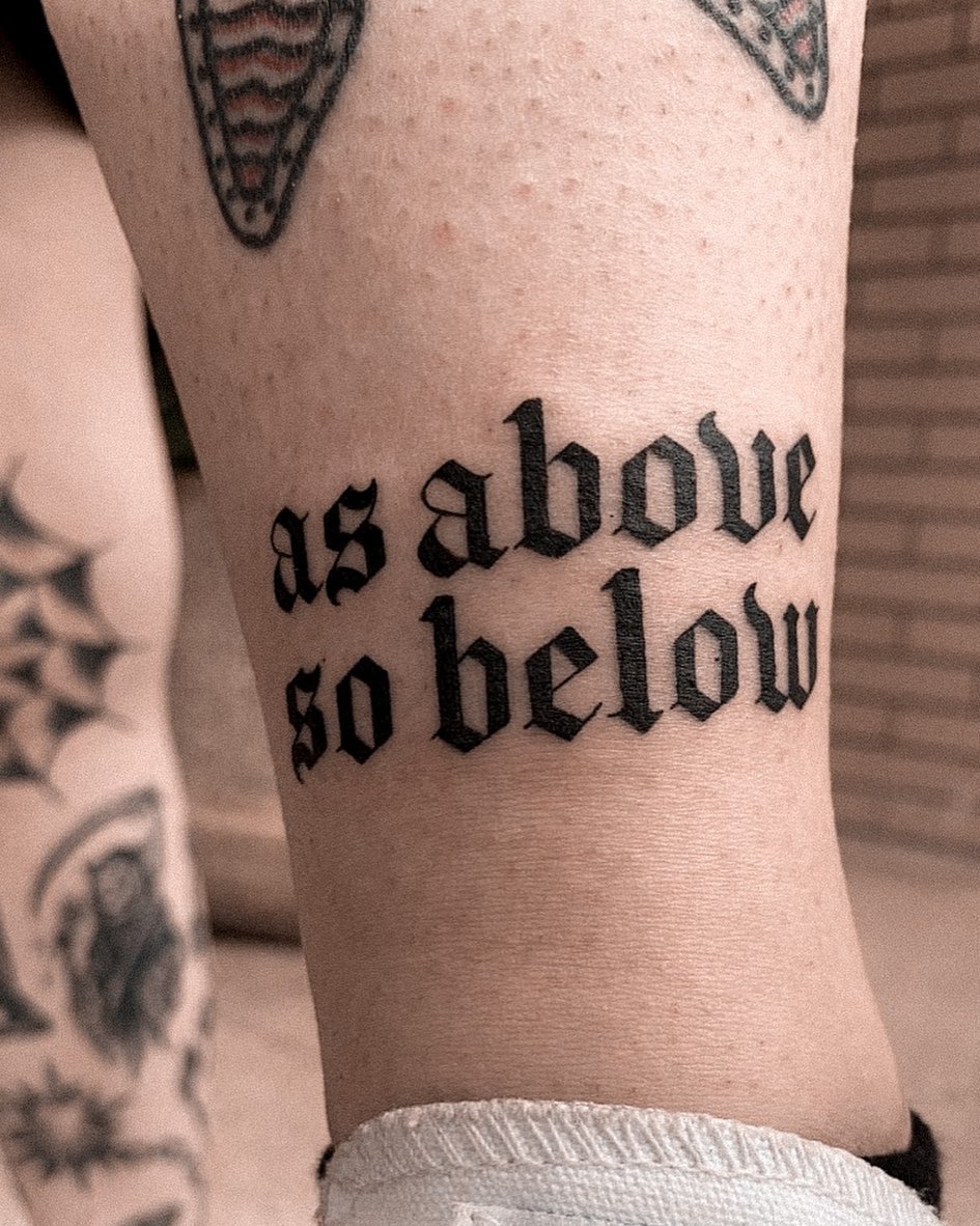 29 As Above, So Below Tattoo Ideas: Striking Ways To Wear A Classic Hermetic Motto