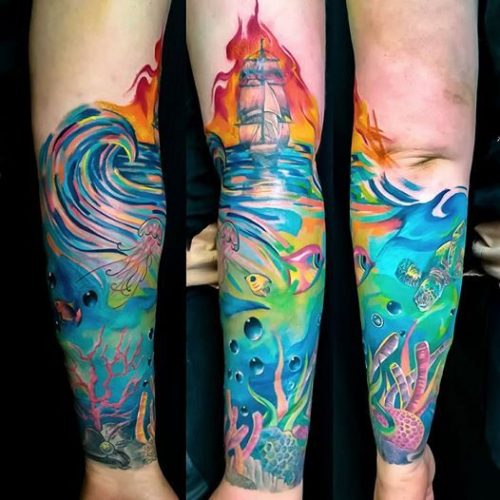 19 Bright Colorful Tattoo Ideas