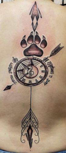 17 Cat Paw Print Tattoo Ideas