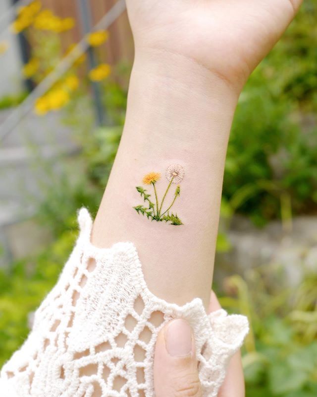 Dandelion Tattoo 24 Ideas with Fine Line, Fairy Blowing, Tiny Black and White Designs