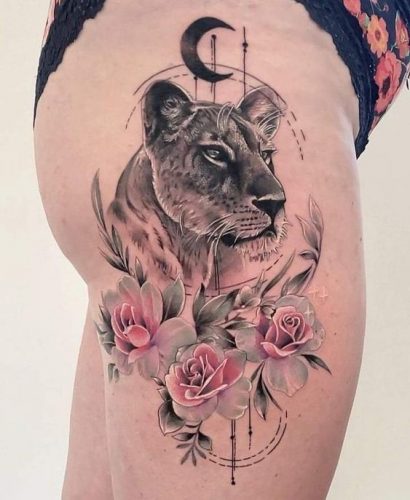 Leg Lion Tattoo: 22 Dynamic Designs for a Daring Look