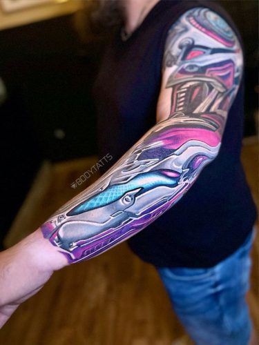 Explore Top 18 Biomechanical Tattoo Ideas for : Unleash Your Inner Cyborg with These Stunning Designs