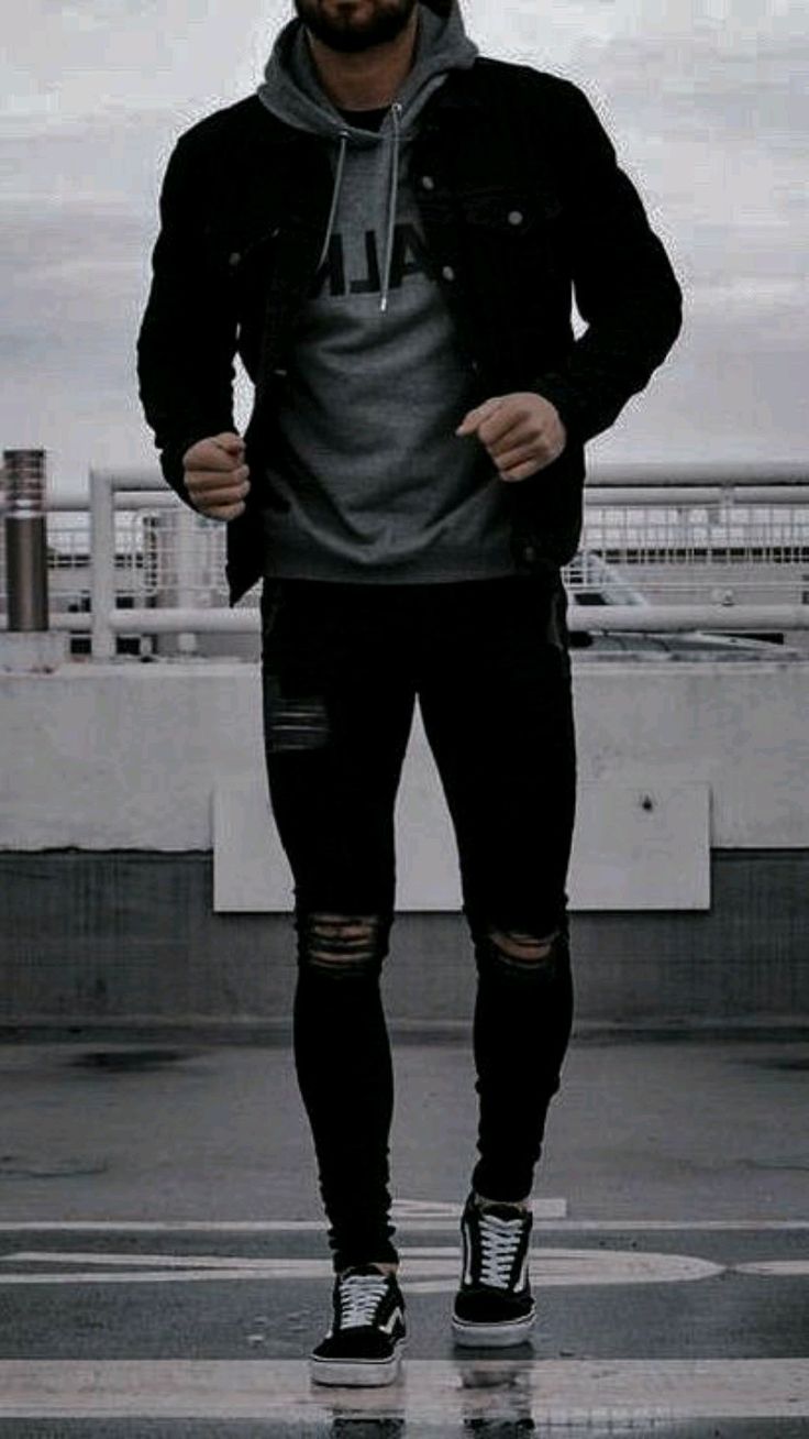 19 Black Fall Outfit Ideas for Men in : From Casual Streetwear to Sophisticated Urban Styles