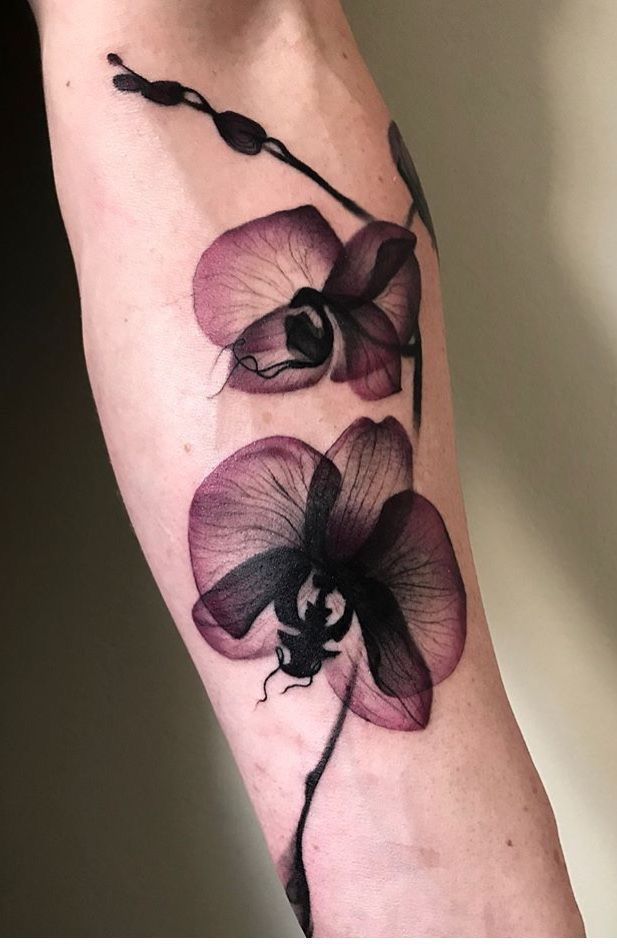 26 Orchid Tattoo Ideas for Minimalist, Colour, and Fine Line Designs