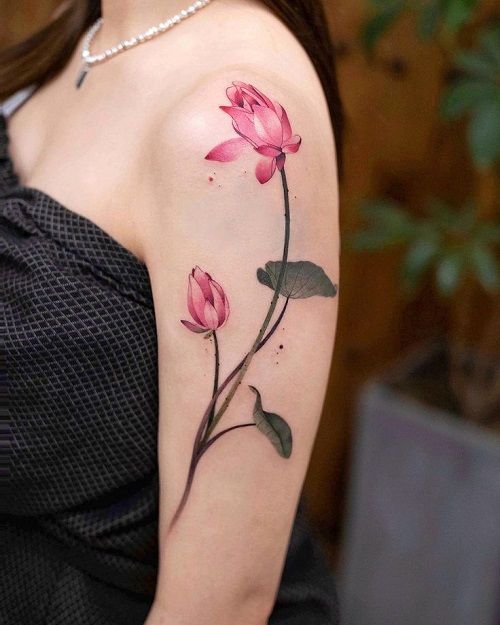 30 Stunning Lotus Tattoo Ideas  for Women &#038; Men   Back, Wrist &#038; Fine Line Designs