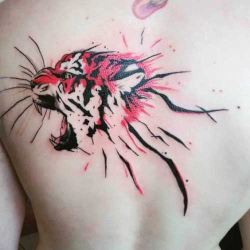 21 Tiger Tattoo on Back Ideas