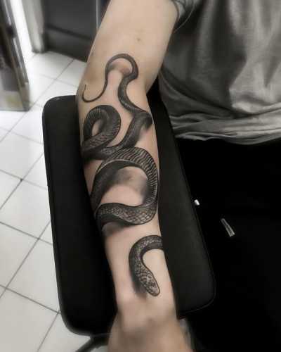 16 Snake Tattoos Wrapped Around Arm Inspiration