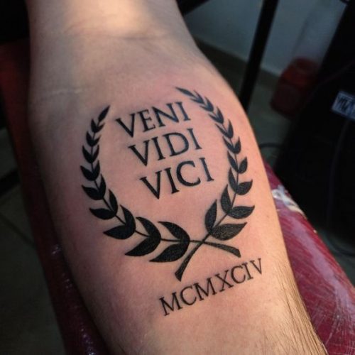 17 Veni Vidi Vici Tattoo Ideas: Empowering Phrases Inked with Pride