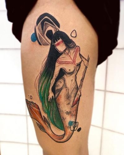 20 Ideas Back of Leg Tattoo Women for