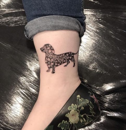 20 Dog Tattoo Ideas on Foot
