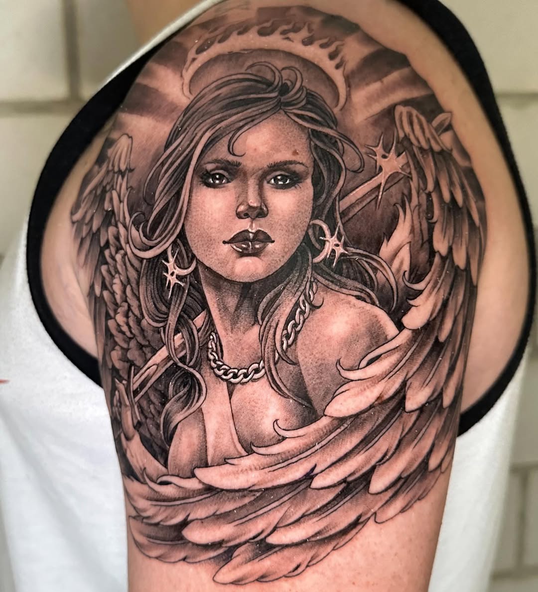 28 Guardian Angel Tattoo Designs for Men and Women Small Meaningful Art Styles