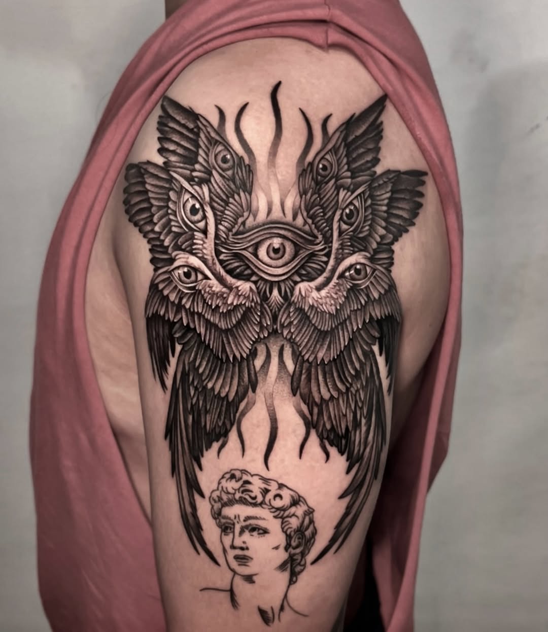 28 Seraphim Tattoo Ideas: Sacred Wings, Watchful Eyes, and Sharp Lines