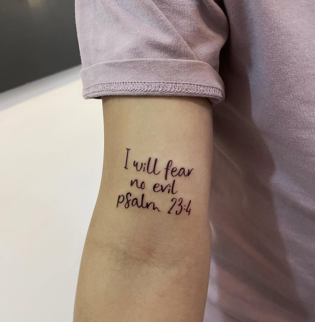 25 Bible Verse Tattoo Ideas for Men and Women Forearm, Chest, Ribs, Spine, Thigh, Sleeve