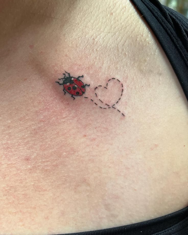 29 Ladybug Tattoo Ideas with Stencil Designs, Fine Line, Traditional Style, Gothic, Floral