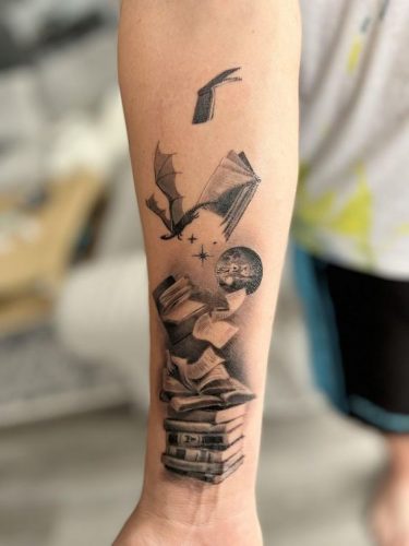 20 Book Tattoo Ideas for : Explore Unique Literary Ink Designs for Bibliophiles