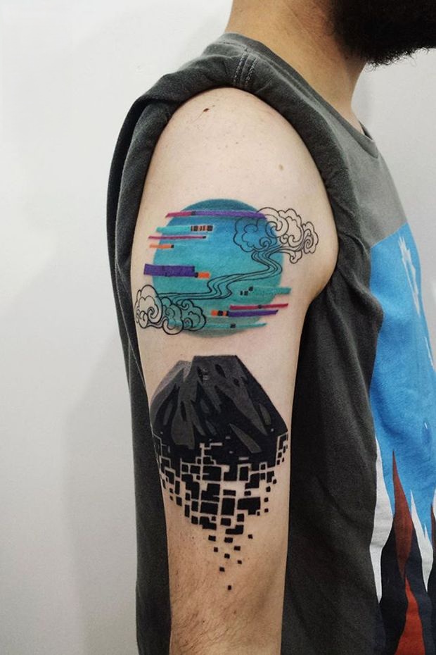 Abstract Tattoo Ideas : 30 Unique Designs, Fineline, Geometric & Black Work Designs