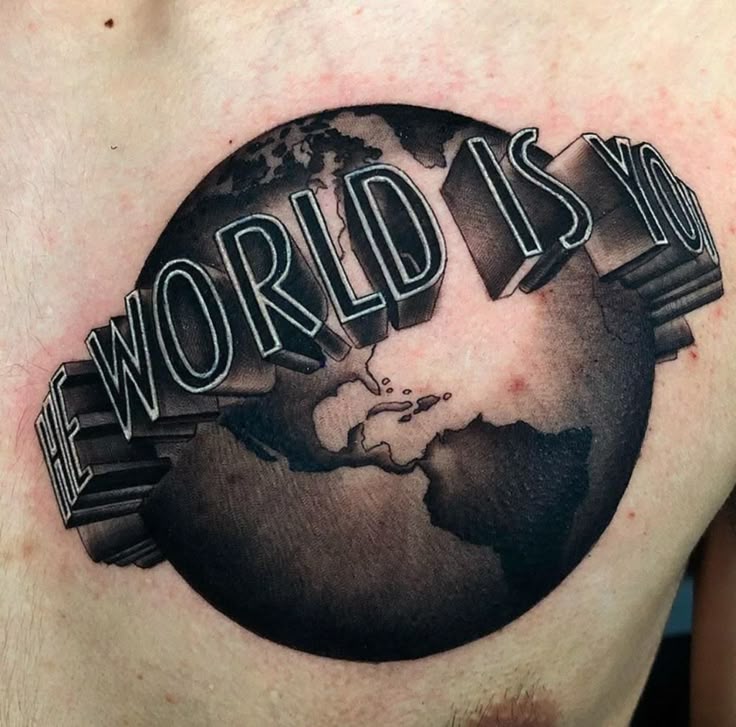 25 The World Is Yours Tattoo Ideas : Scarface Designs, Forearm, Leg & Women Tattoos