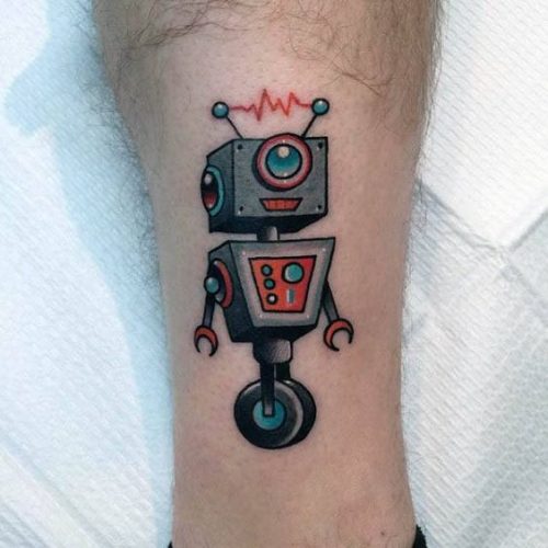 Explore 20 Unique Robot Tattoo Ideas for : From Futuristic Samurai to Colorful Mechanical Art