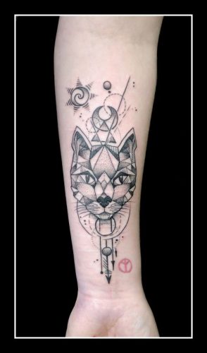 17 Line Art Cat Tattoo Ideas