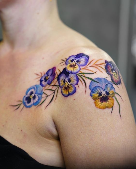 26 February Birth Flower Tattoo: Stunning Designs Inspired by Violets and Iris