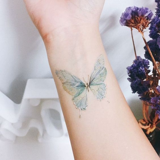Explore 25 Unique Watercolor Butterfly Tattoo Ideas for : Stunning Designs for Women – Arm, Back, and Hand Styles