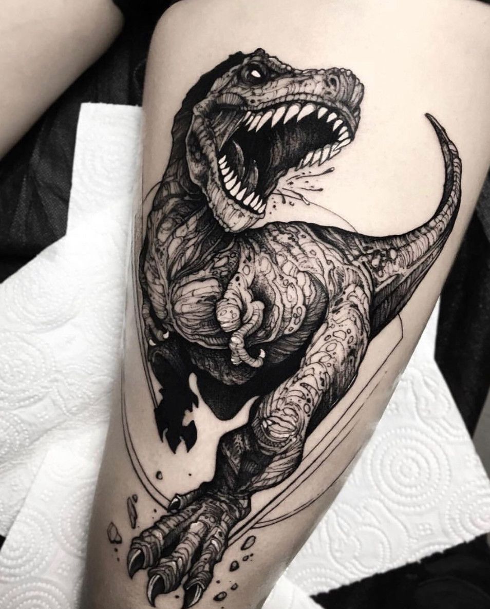 29 Dinosaur Tattoo Ideas Cute, Sleeve, Realistic, Fine Line, Flash, Neo Traditional, And More