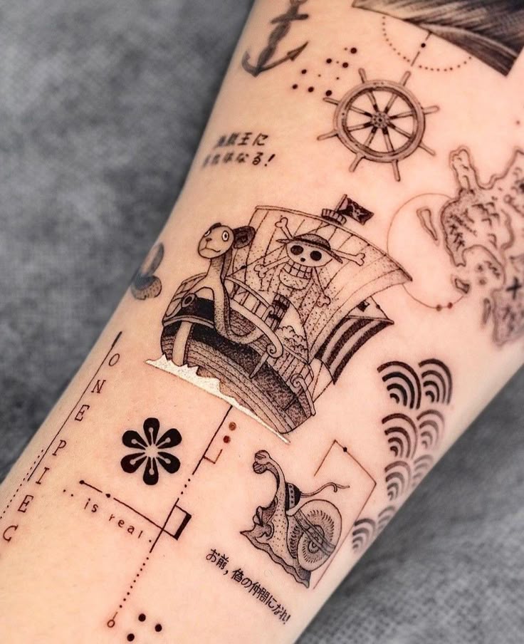 Best 26 One Piece Tattoo Ideas Luffy, Zoro, Ace, Law, Minimalist & Sleeve Designs