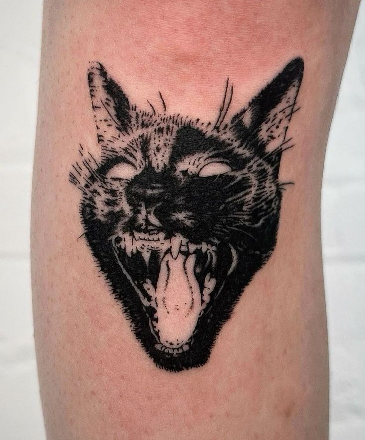 27 Black Cat Tattoo Ideas Realistic, Minimalist, Traditional & Witchy Designs