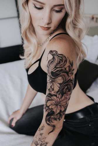 20 Masterful Snake Tattoos Drawing Concepts