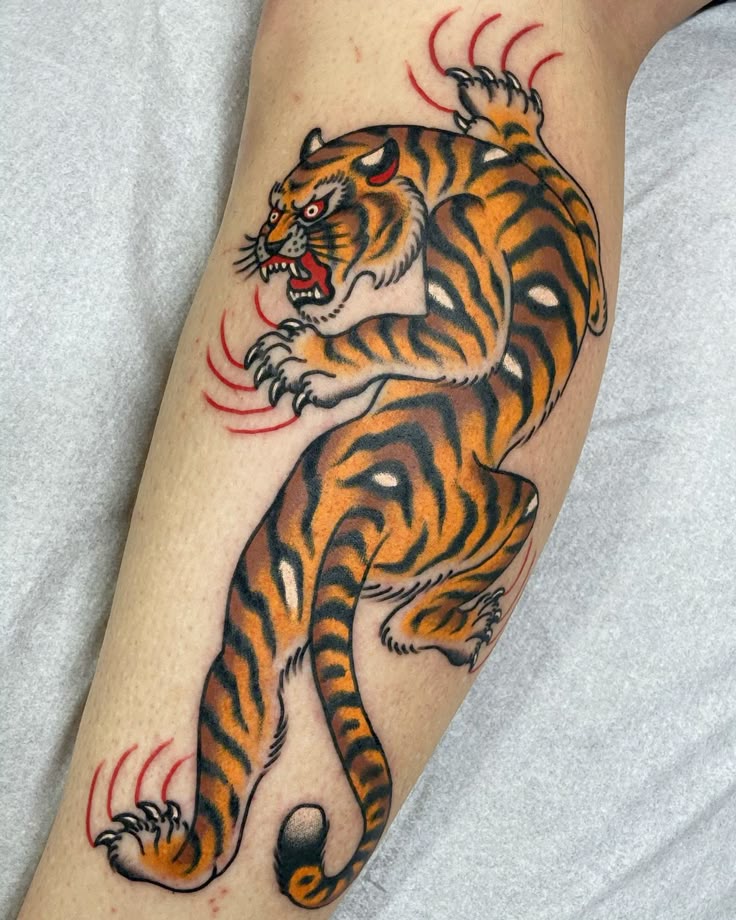 Japanese Tiger Tattoos Traditional Designs, Sleeves, Chest & Arm Ideas