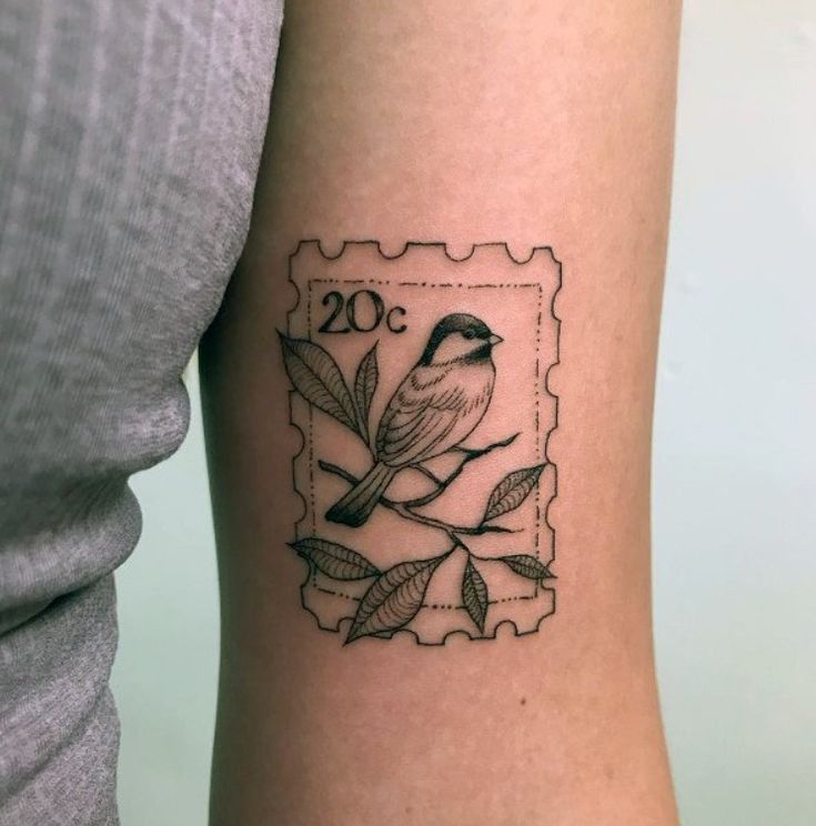 30 Unique Stamp Tattoo Ideas with Travel, Floral, Vintage, Fine Line, and Matching Postage Designs