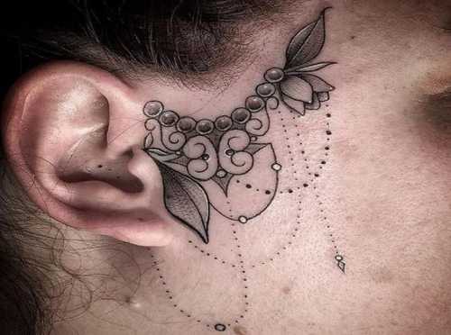 19 Side Face Tattoo Ideas for Women