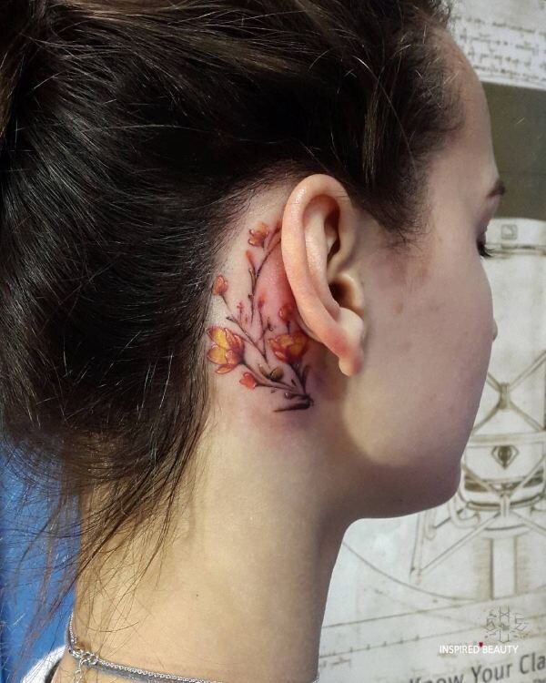 24 Ideas for Behind-the-Ear Tattoos: Creative and Inspiring Designs for Every Style