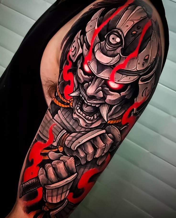 26 Samurai Tattoo Ideas : Traditional Japanese Designs & More for Men s Forearm & Leg Ink