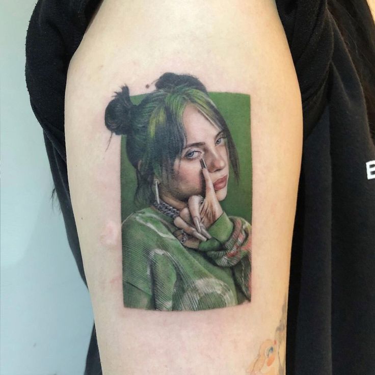 30 Billie Eilish Tattoo Ideas : Portraits, Song Lyrics & More Unique Fan-Inspired Ink