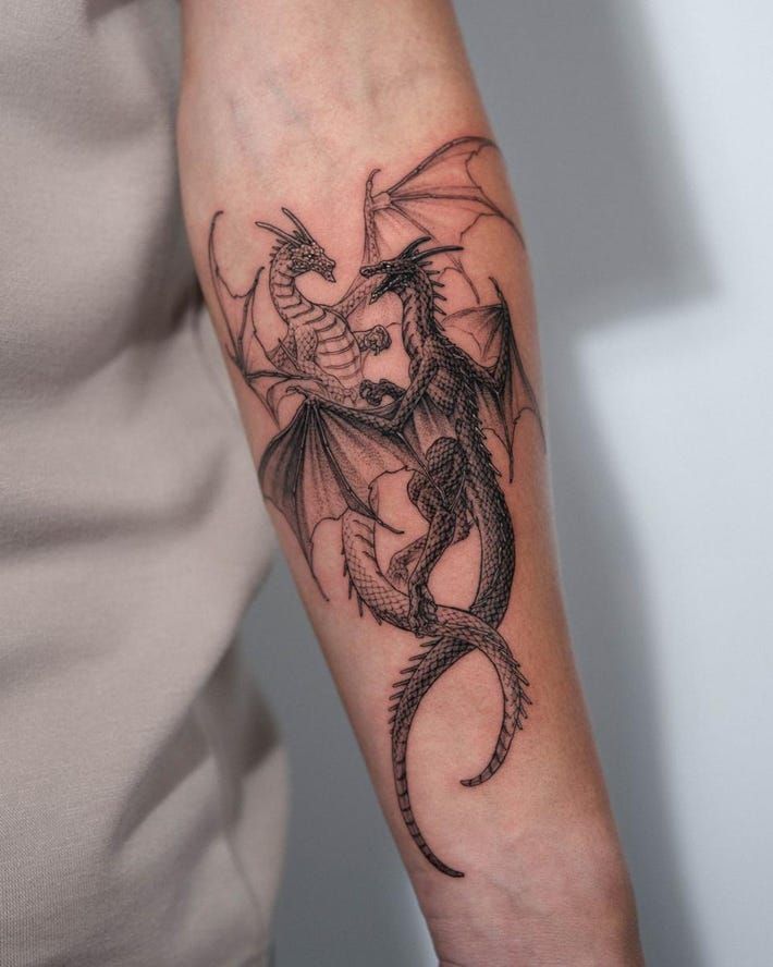 29 Dragon Tattoo Ideas for Men and Women Abstract, Realistic, Shoulder and Arm Designs