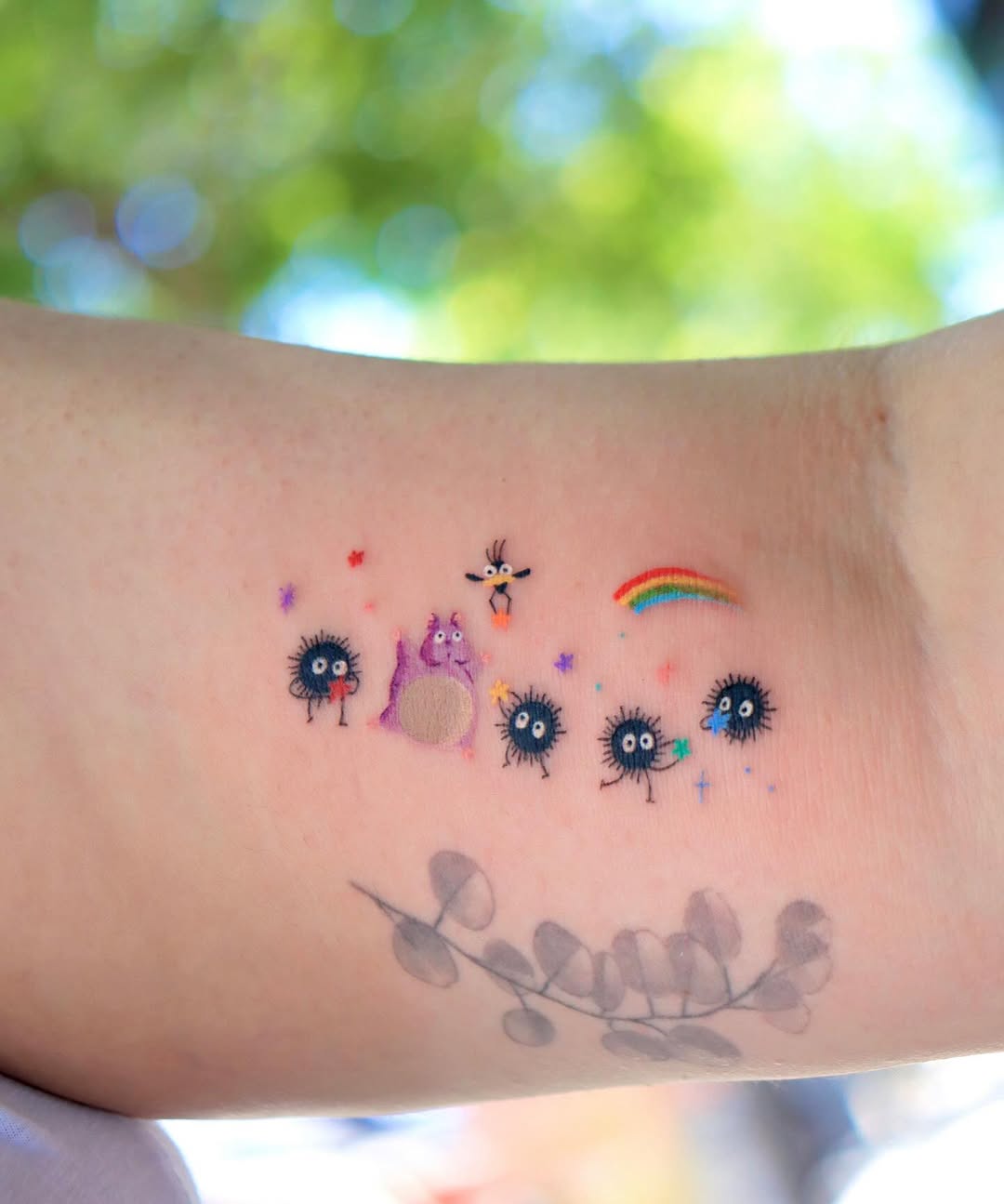 25 Studio Ghibli Tattoo Ideas Minimalist Totoro, Spirited Away Sleeve, Howl s Moving Castle Designs