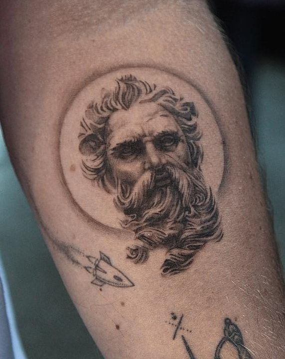 Poseidon Tattoo 26 Ideas : Powerful Greek Mythology Designs for Men Featuring Sleeve