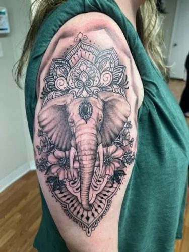 20 Elephant Shoulder Tattoos Ideas