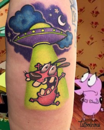 18 Courage the Cowardly Dog Tattoo Ideas