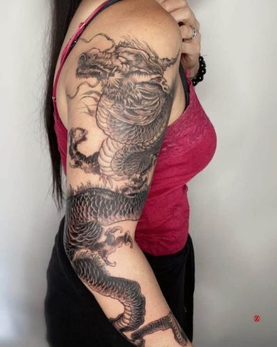 29 Fierce Dragon Tattoo Ideas for Women