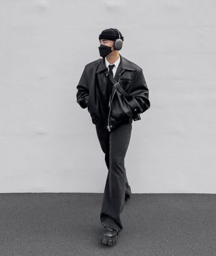 17 Trendy Men’s Jacket and Tie Combos for : Leather, Denim & Velvet Style