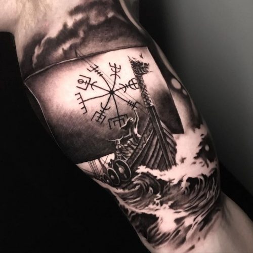Explore 17 Captivating Viking Ship Tattoo Ideas for : Embrace Norse Heritage &#038; Artistry