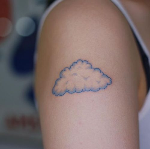 The Art of Cloud Tattoos: 22 Heavenly Designs for