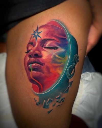 25 Colorful Tattoo Ideas for Dark Skin Tones